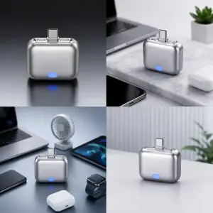 Full-Charge Separator Auto Disconnect Charger Adapter, Type-C Fast Charging Auto Cut-Off, Overcharge Protection for iPhone, Samsung & All Android, Safe Overnight Charging